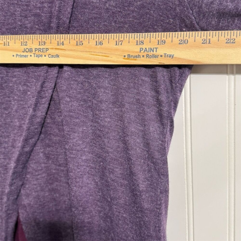 Yak n Yeti Tunic Top XL Purple Viscose Stretch‎ Layered Back Split Boho Longline - Picture 3 of 7